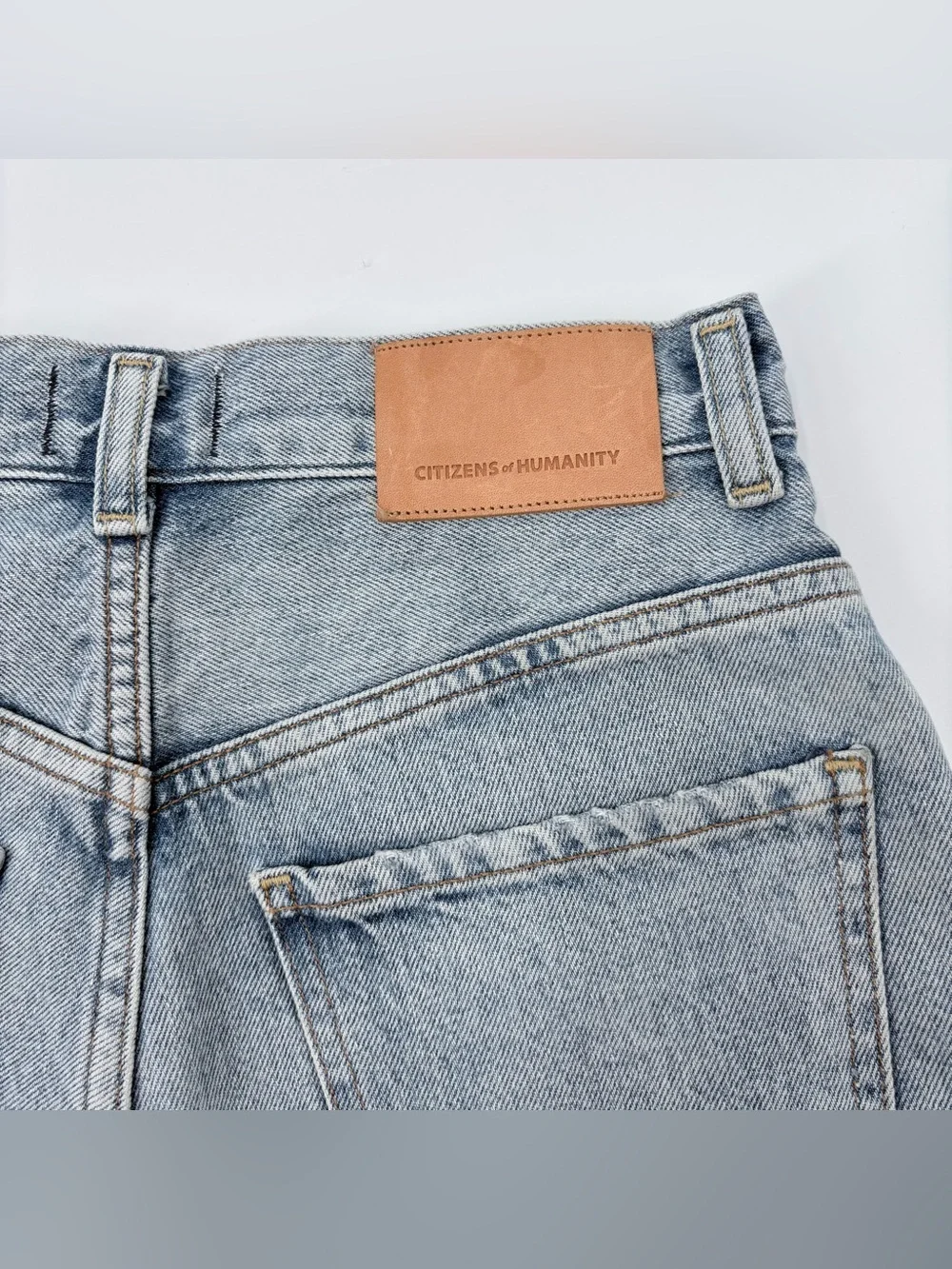 Citizens of Humanity Kaia High-Rise Distressed Denim Shorts